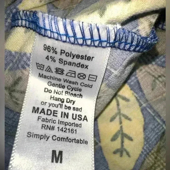 Lularoe medium brown& navy plaid Carly swing‎ dress:NWT . Leaf pattern over top - Picture 7 of 8